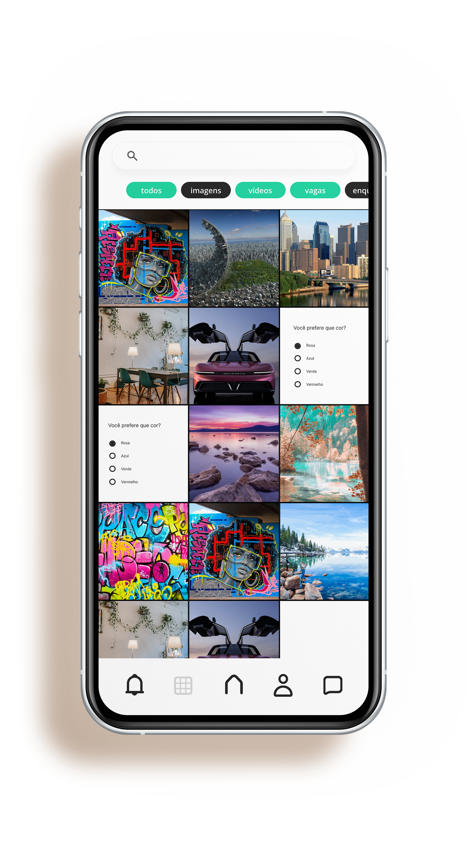 Mockup feed